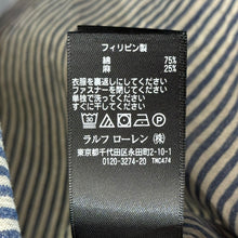 画像をギャラリービューアに読み込む, RRL ダブルアールエル コットンリネンオープンカラーストライプ半袖シャツ XS ブルー 15100
