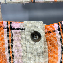 将图片加载到图库查看器，MAISON SPECIAL メゾンスペシャル 22SS SAMPLE チェック＆ポコポコ2WAYパフスリーブトップ オレンジ 15734
