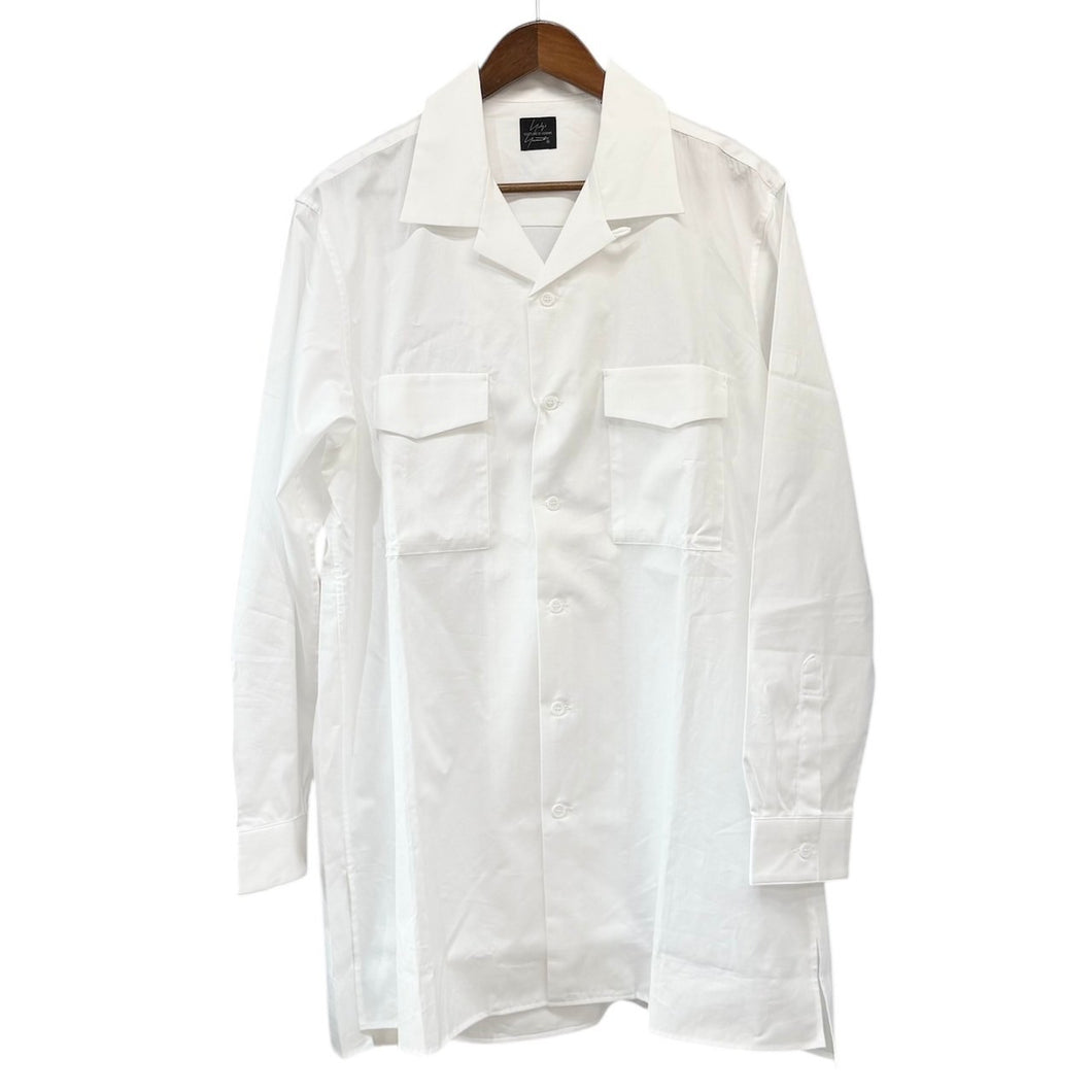 Yohji Yamamoto COSTUME D’HOMME ヨウジヤマモトコスチュームドオム SUIT BROAD CDH OPEN COLLAR SHIRT オープンカラーシャツ 2 ホワイト 14824