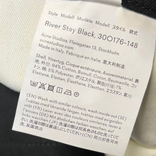 画像をギャラリービューアに読み込む, Bla Konst by Acne Studios ブロコンスト アクネストゥディオズ River Stay Black ストレッチクロップドデニムパンツ 30O176-148 28 ブラック 3525
