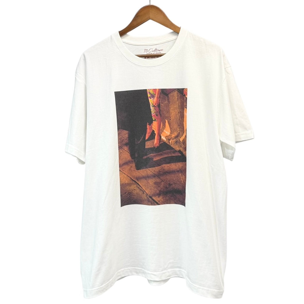 花様年華×10Culture for ADAM ET ROPE テンカルチャー アダムエロペ 25SS IN THE MOOD FOR LOVE TEE プリントTシャツ XL ホワイト 14856