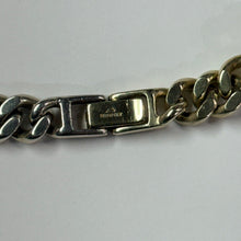 画像をギャラリービューアに読み込む, BUNNEY バニー DOUBLE TOUR GOLD DIP IDENTITY CHAIN 2トーンチェーンブレスレット シルバー×ゴールド 15746
