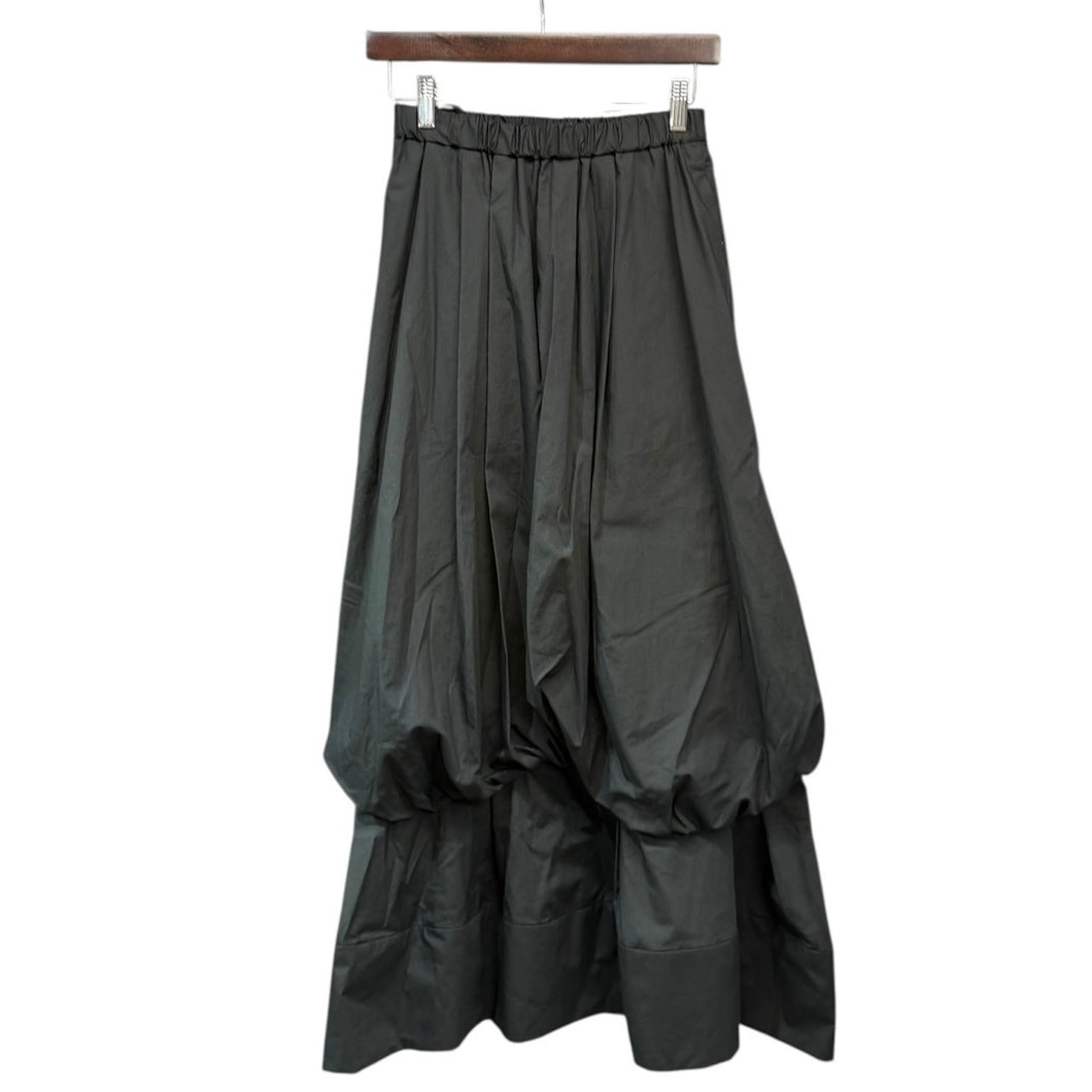 ENFOLD エンフォルド 25SS TUCK-HEM SKIRT タックヘムスカート 300IS731-2561 38 ブラック 14810