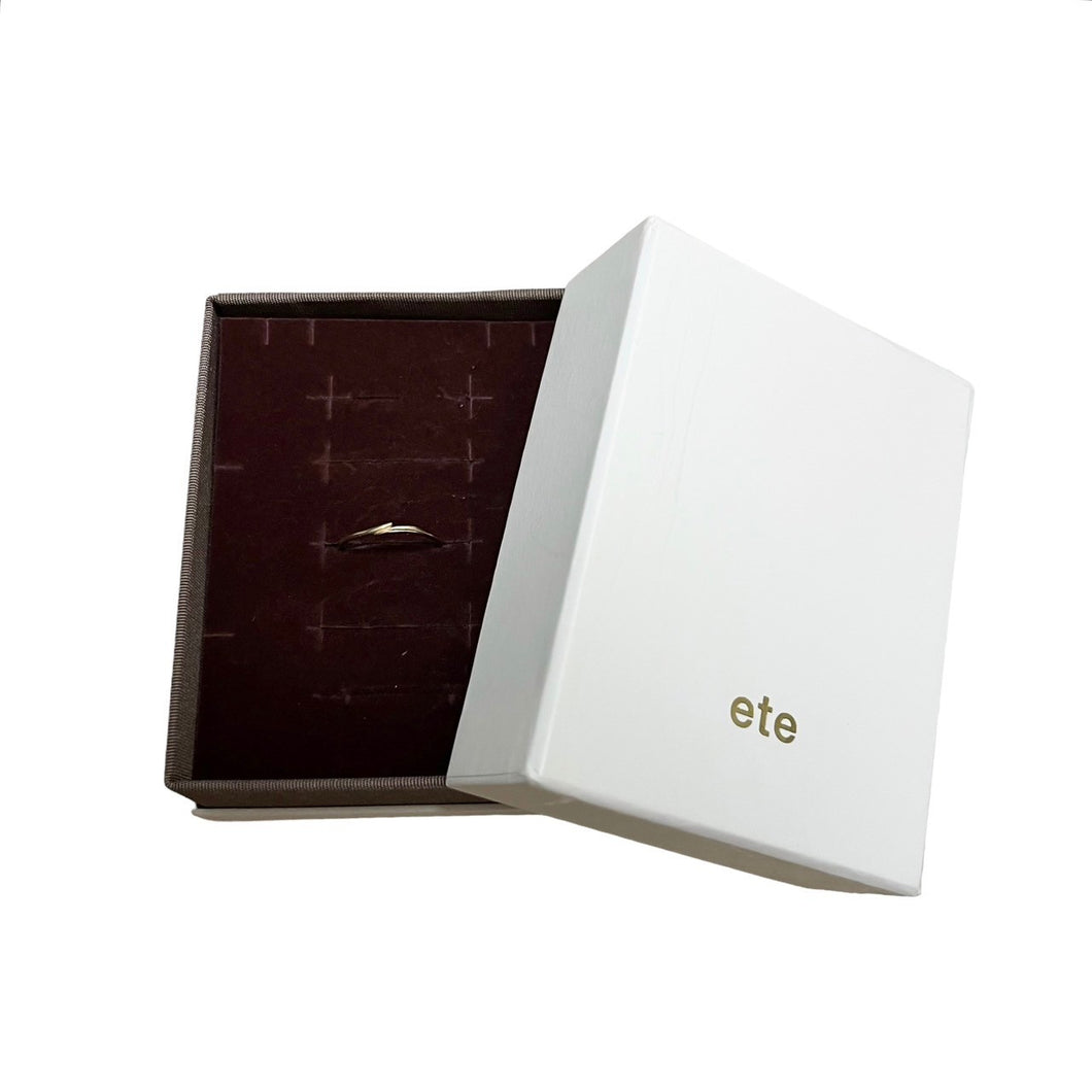 ete エテ K10YG レイヤードブランチリング 9号 ゴールド 3458