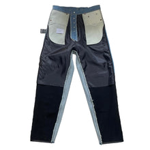 Load image into Gallery viewer, stein シュタイン 23SS LEATHER COMBINATION VINTAGE DENIM JEANS レザー切替デニムパンツ ST516
