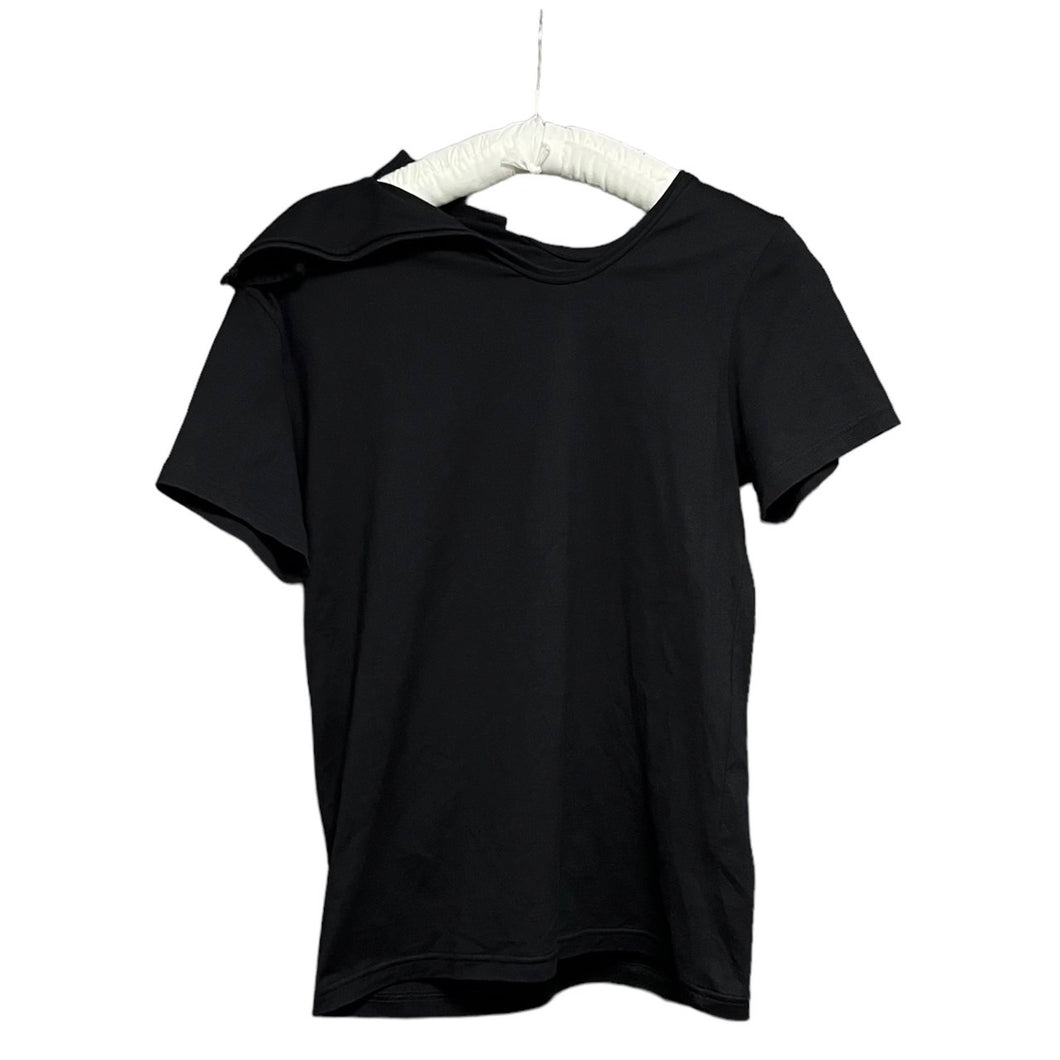 Y's ワイズ SAMPLE PLAIN STITCH COLLAR DRAPE TEE ドレープデザインTシャツ YG-T31-063