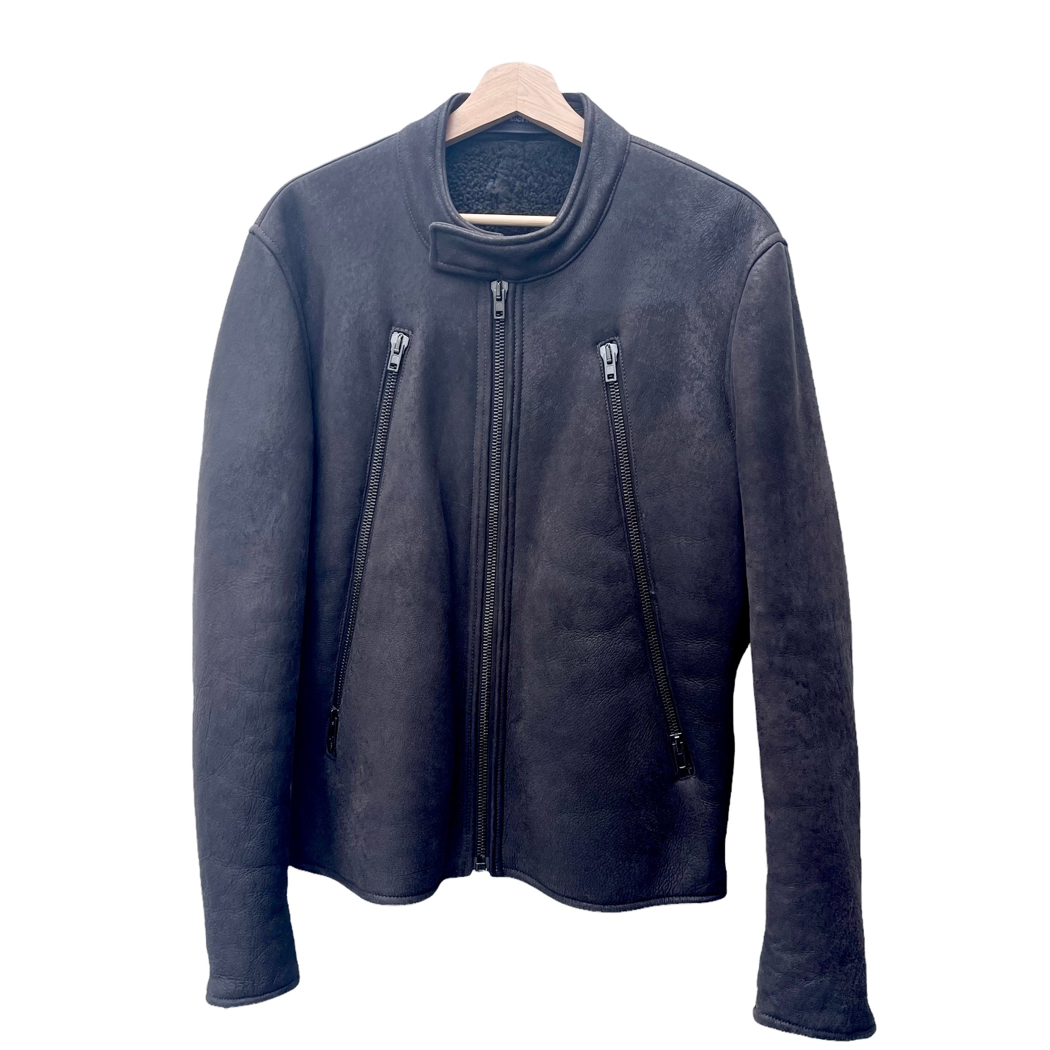 希少美品Martin Margiela ⑭ 5zip mouton 48 Maison Martin Margiela 5zip Mouton leather jacket – BETTER CALL BROSKI