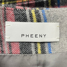 将图片加载到图库查看器，PHEENY フィーニー 16AW チェック柄フリンジウールスカート
