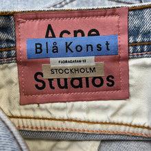 画像をギャラリービューアに読み込む, Bla Konst by Acne Studios ブロコンスト アクネストゥディオズ RIVER MARBLE WASH ストレッチテーパードデニムパンツ
