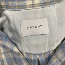 画像をギャラリービューアに読み込む, PHEENY フィーニー 15AW チェックロングシャツ
