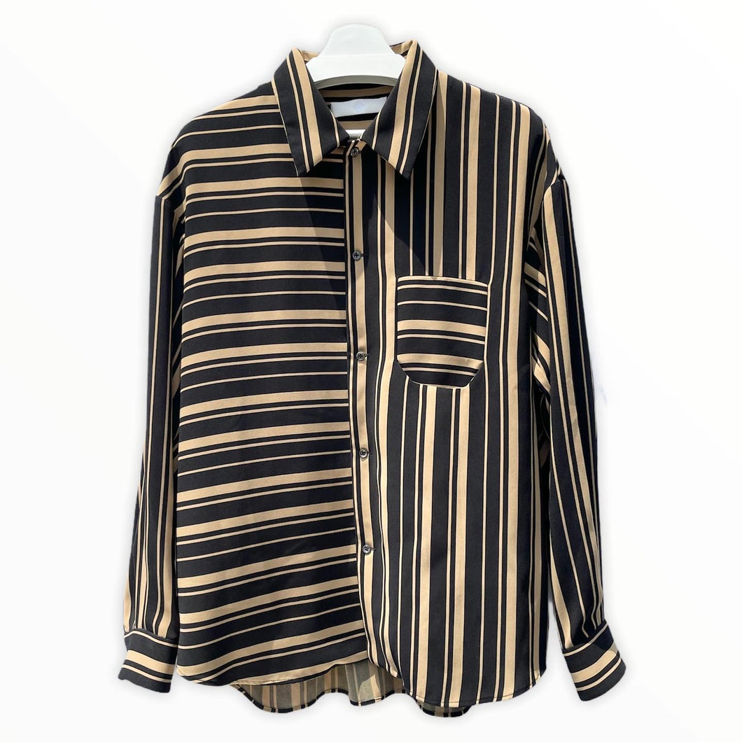 ETHOSENS 17AW Stripe Shirt