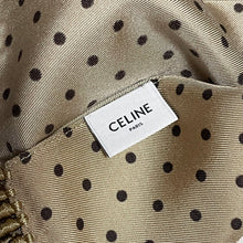 이미지를 갤러리 뷰어에 로드 , CELINE by Hedi Slimane 셀린 폴카 도트 실크 롱 스톨 스카프 
