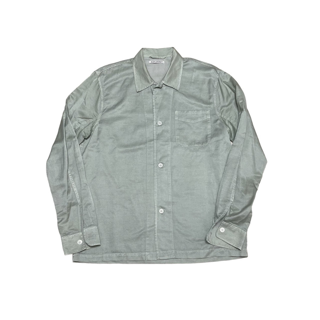 OUR LEGACY アワーレガシー CUFFED BOX SHIRT コットンシルクシャツ M2192CTP2