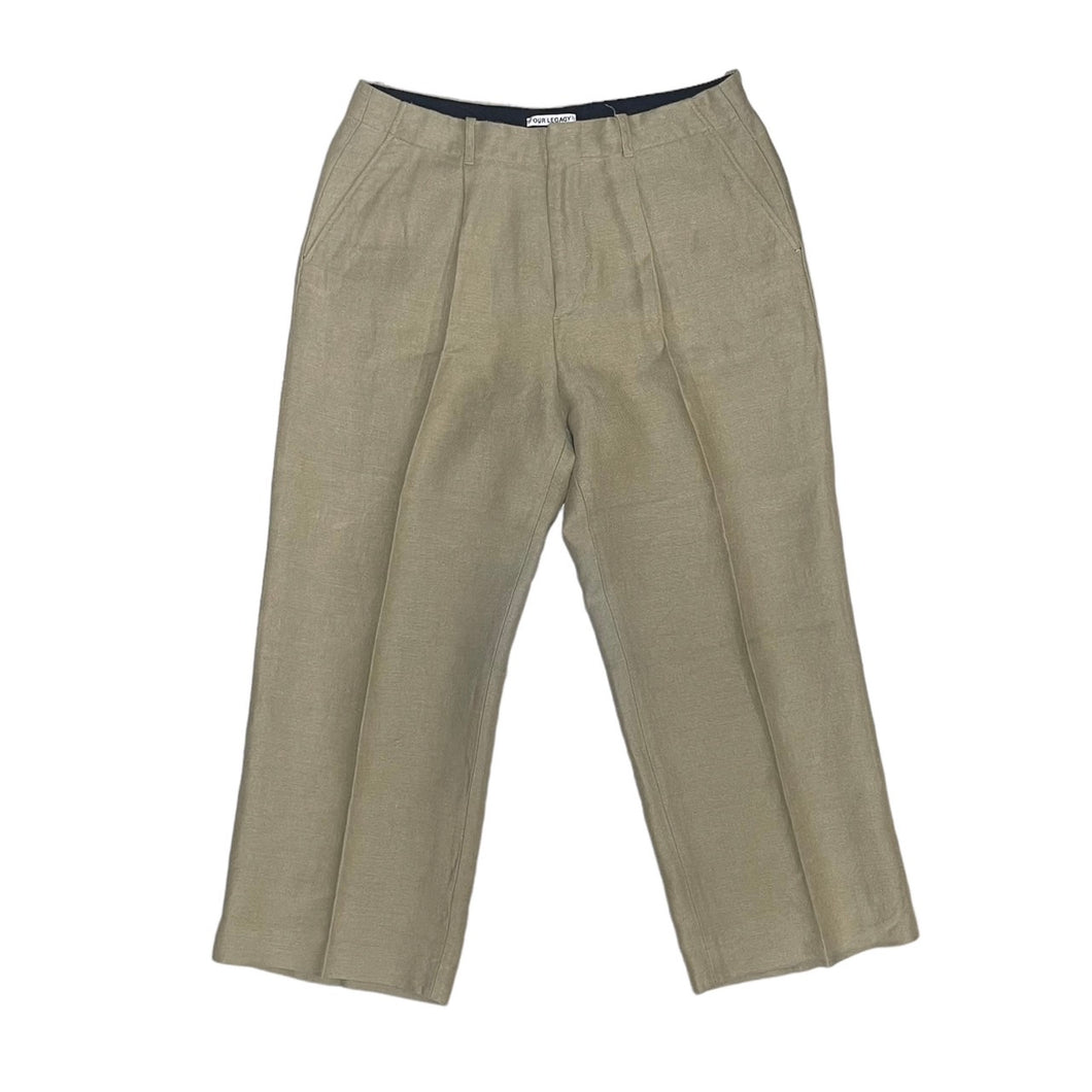 OUR LEGACY 아워 레거시 BORROWED CHINO IN RAW OLIVE 린넨 럭스 팬츠 M2194BR 