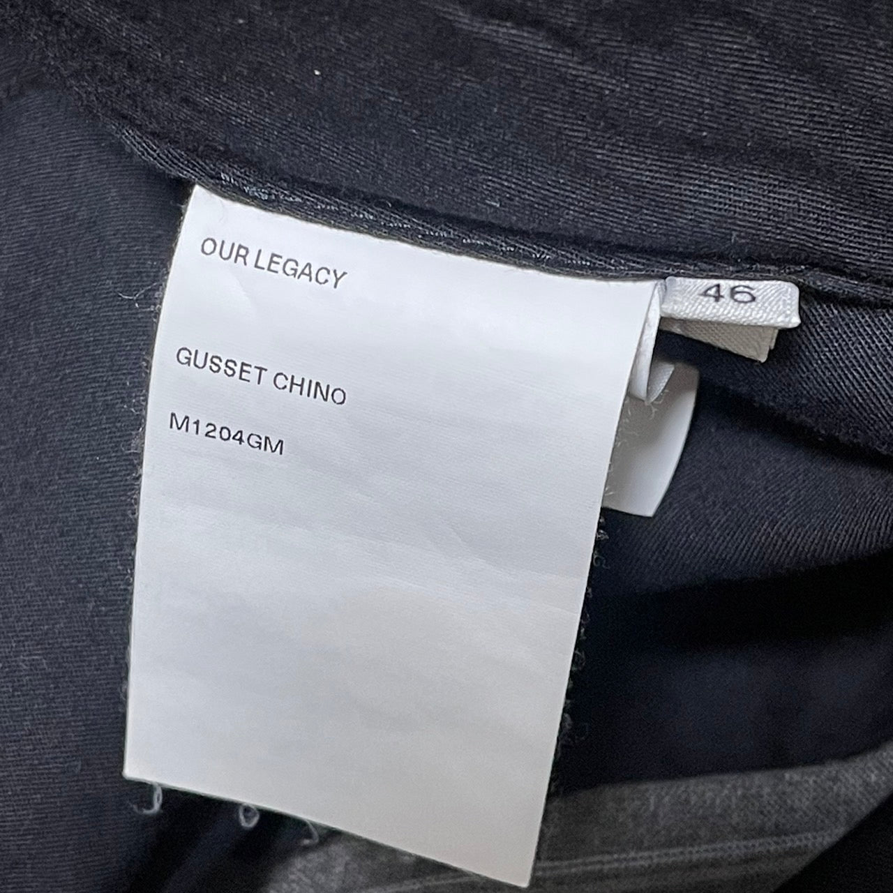 OUR LEGACY アワーレガシー GUSSET CHINO サイド切替ストライプ