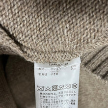 Load image into Gallery viewer, A.PRESSE アプレッセ 23AW Cashmere Suede Combination Cardigan カシミヤスウェードコンビウールニットカーディガン 23AAP-03-11H
