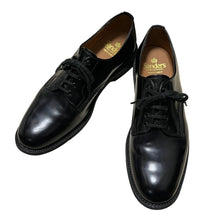 Lade das Bild in den Galerie-Viewer, SANDERS サンダース 2246B MILITARY OFFICER SHOE ブラックポリッシュドレザーシューズ
