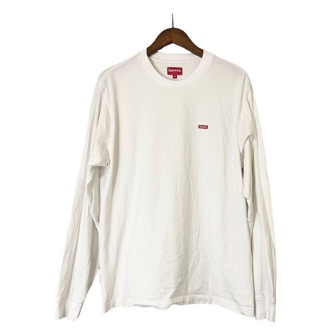 Supreme 슈프림 small box logo L/S Tee 컷소우