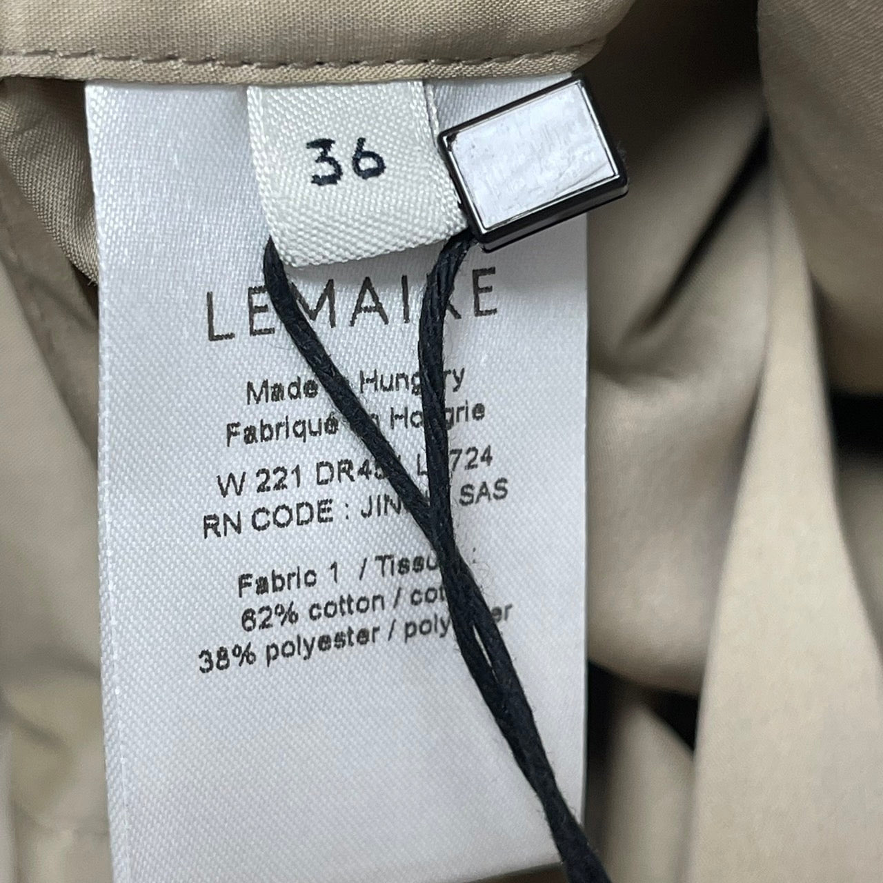 LEMAIRE ルメール 22SS TILTED SHIRT DRESS シャツドレスワンピース