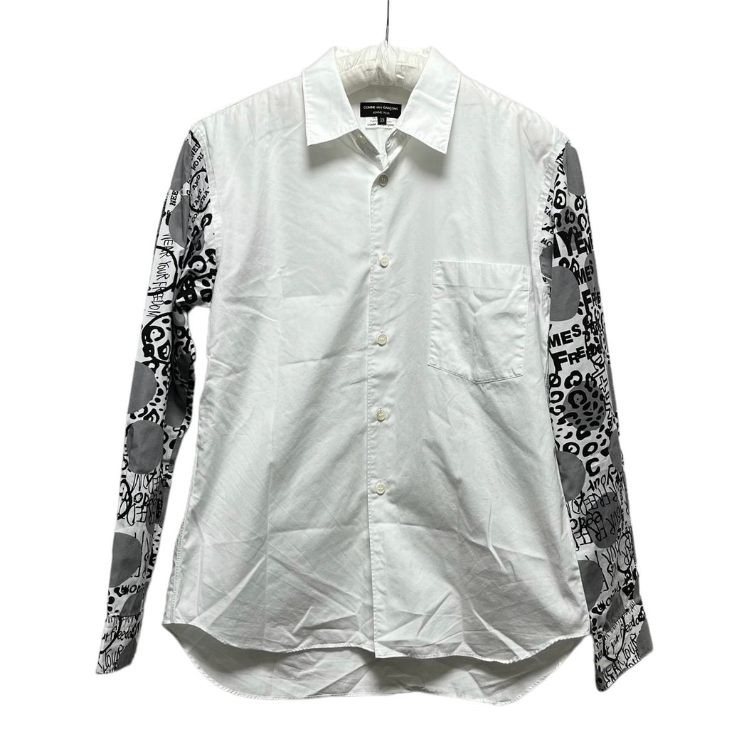 COMME des GARCONS HOMME PLUS コムデギャルソンオムプリュス 12SS スリーブプリントコットンブロードシャツ PI-B027 AD2011