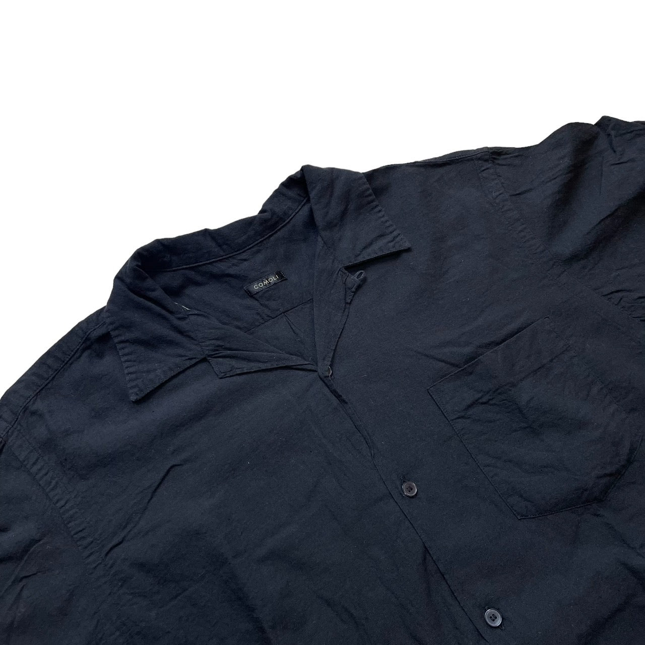 COMOLI コモリ 20SS ベタシャンオープンカラーシャツ R01-02011