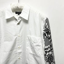 이미지를 갤러리 뷰어에 로드 , COMME des GARCONS HOMME PLUS 콤데 갤슨 옴플리스 12SS 슬리브 프린트 코튼 브로드 셔츠 PI-B027 AD2011 
