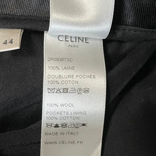 将图片加载到图库查看器，CELINE セリーヌ ウールギャバジンツープリーツニューウェーブパンツ 2P093673D
