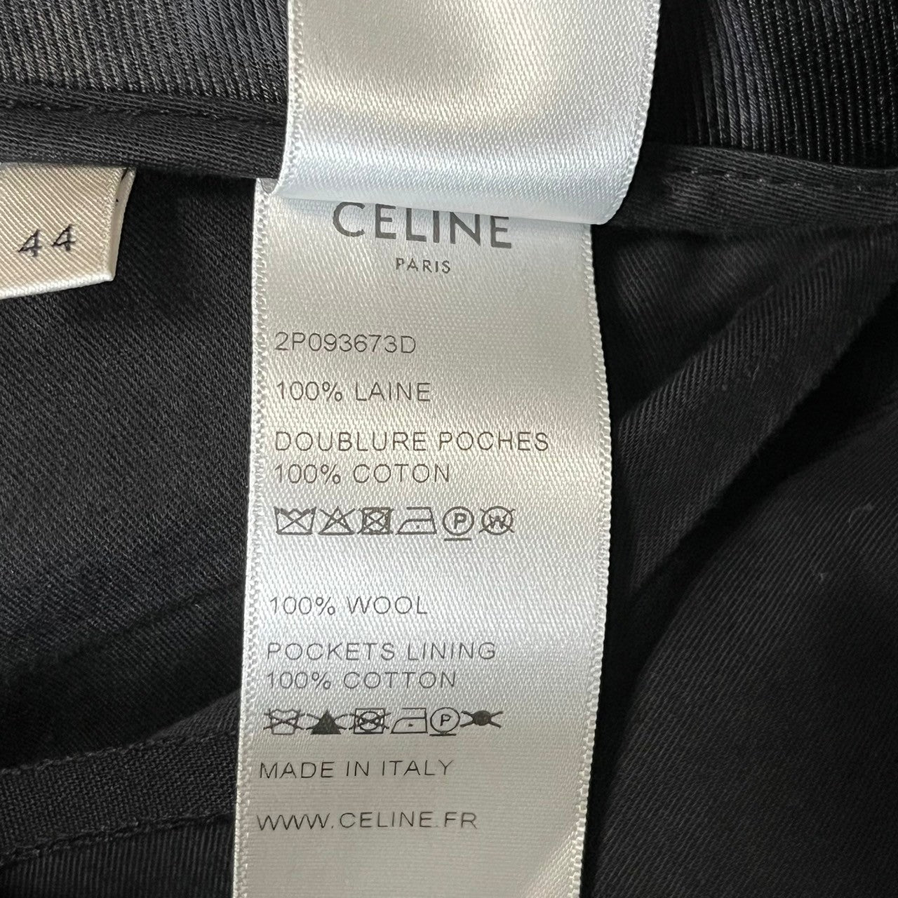 CELINE セリーヌ ウールギャバジンツープリーツニューウェーブパンツ 2P093673D – BETTER CALL BROSKI