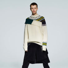 Lade das Bild in den Galerie-Viewer, sacai サカイ 21AW Wool Knit Pullover ノルディック柄ウールニットプルオーバー 21-02610M 1320
