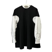 Load image into Gallery viewer, ENFOLD エンフォルド 22AW COMBI PULLOVER ダブルクロスコンビプルオーバーシャツ 300FA230-2180
