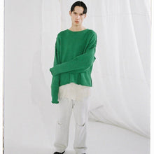 Lade das Bild in den Galerie-Viewer, ANCELLM アンセルム 23AW SHORT LENGTH KNIT ショート丈コットンニットセーター ANC-KN03
