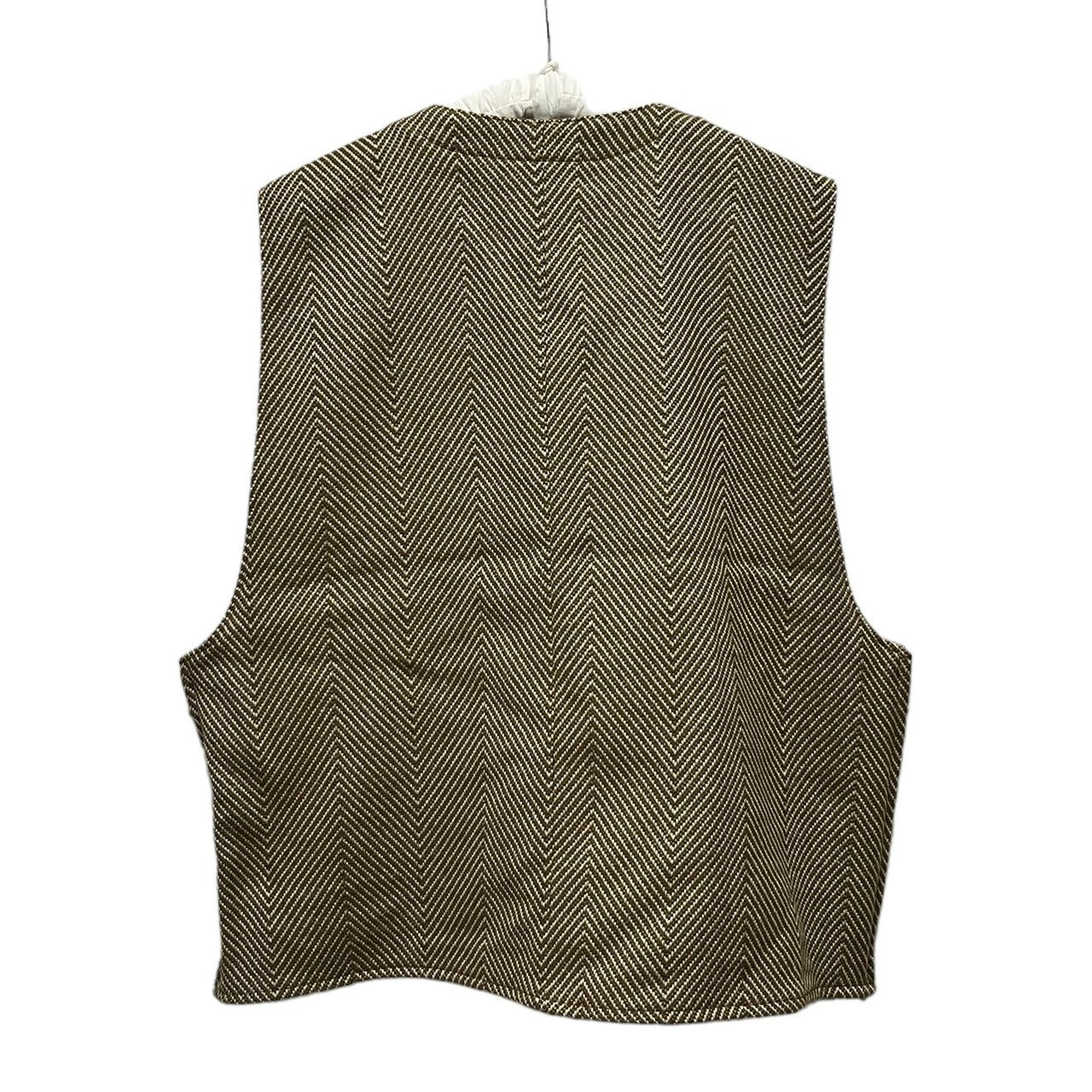 画像をギャラリービューアに読み込む, ANCELLM アンセルム 22AW HERRINGBONE OVER VEST ヘリンボーンオーバーベスト ANC-JK13-B
