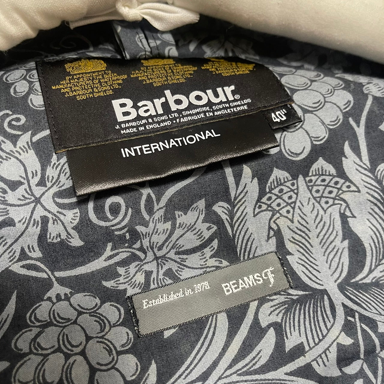 Barbour バブアー 11AW BEAMS F別注 INTERNATIONAL SL 