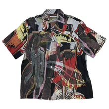 将图片加载到图库查看器，OUR LEGACY アワーレガシー BOX SHIRT SHORTSLEEVE M2202BP コットンシルクシャツ
