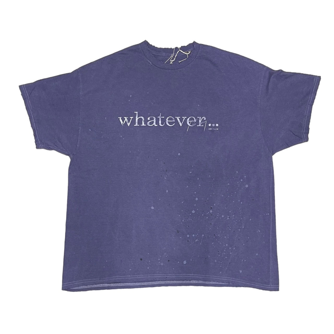 画像をギャラリービューアに読み込む, ANCELLM アンセルム 23SS attic別注 WHATEVER T-SHIRTS ダメージ加工Tシャツ
