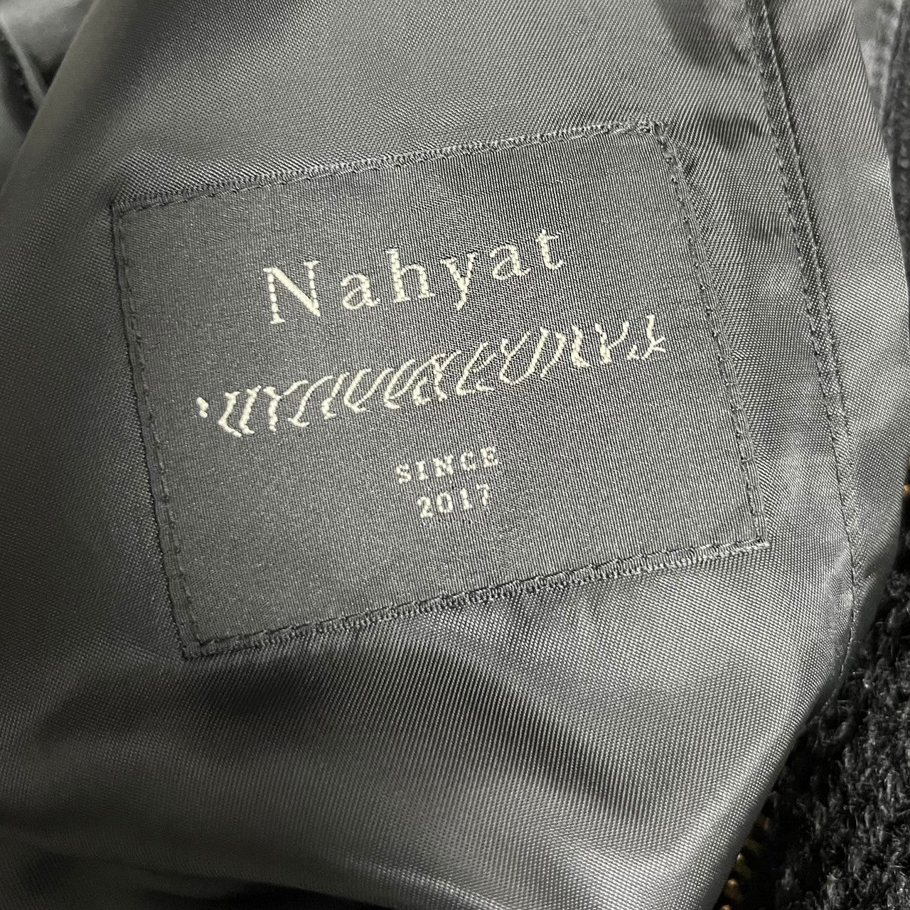 Nahyat ナヤット シェットランドウールジップアップニット