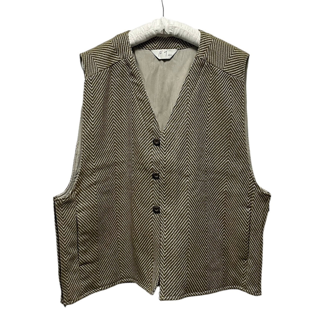 ANCELLM アンセルム 22AW HERRINGBONE OVER VEST ヘリンボーンオーバーベスト ANC-JK13-B