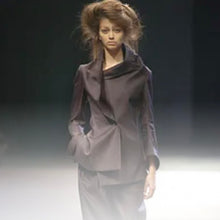 Lade das Bild in den Galerie-Viewer, Yohji Yamamoto FEMME ヨウジヤマモトファム 05SS リネンデザインテーラードジャケット
