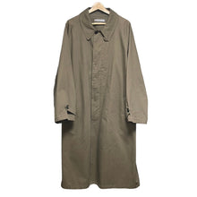 画像をギャラリービューアに読み込む, Cristaseya クリスタセヤ OVERSIZED COTTON TRENCH WITH LEATHER PATCH レザーパッチトレンチコート
