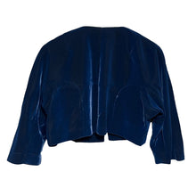 Lade das Bild in den Galerie-Viewer, COMME des GARCONS コムデギャルソン 16SS Blue Witches ベロアボレロジャケット GQ-J028
