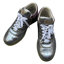 Lade das Bild in den Galerie-Viewer, PUMA×Alexander McQUEEN プーマ アレキサンダーマックイーン 13AW Joust Lo III シルバーメタリックレザースニーカー 12350
