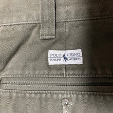 Lade das Bild in den Galerie-Viewer, Polo by Ralph Lauren ポロバイラルフローレン 90&#39;s POLO CHINO ノータックコットンチノパンツ タイ製
