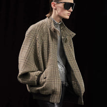 将图片加载到图库查看器，CELINE セリーヌ 22AW TEDDY JACKET WITH STAND UP COLLAR IN CHECKED WOOL スタッズチェックブルゾン 2V20L826R
