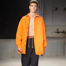 Load image into Gallery viewer, Acne Studios アクネストゥディオズ 19SS ATLENT NEW POLY CO TW オーバーサイズシャツ BB0077
