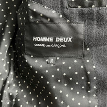 将图片加载到图库查看器，COMME des GARCONS HOMME DEUX コムデギャルソンオムドゥ 13AW 裏地ドット柄ストライプウールセットアップスーツ ジャケット パンツ AD2013
