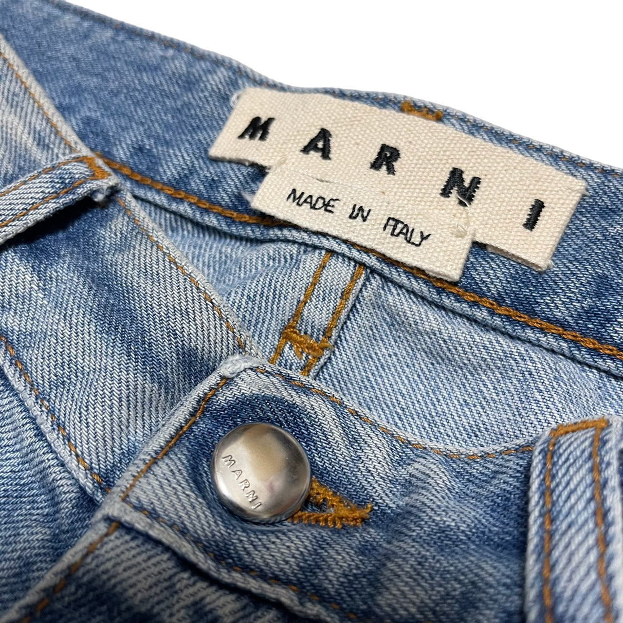 MARNI マルニ 21AW パネルストレートデニムパンツ PUJU0046A5 1335