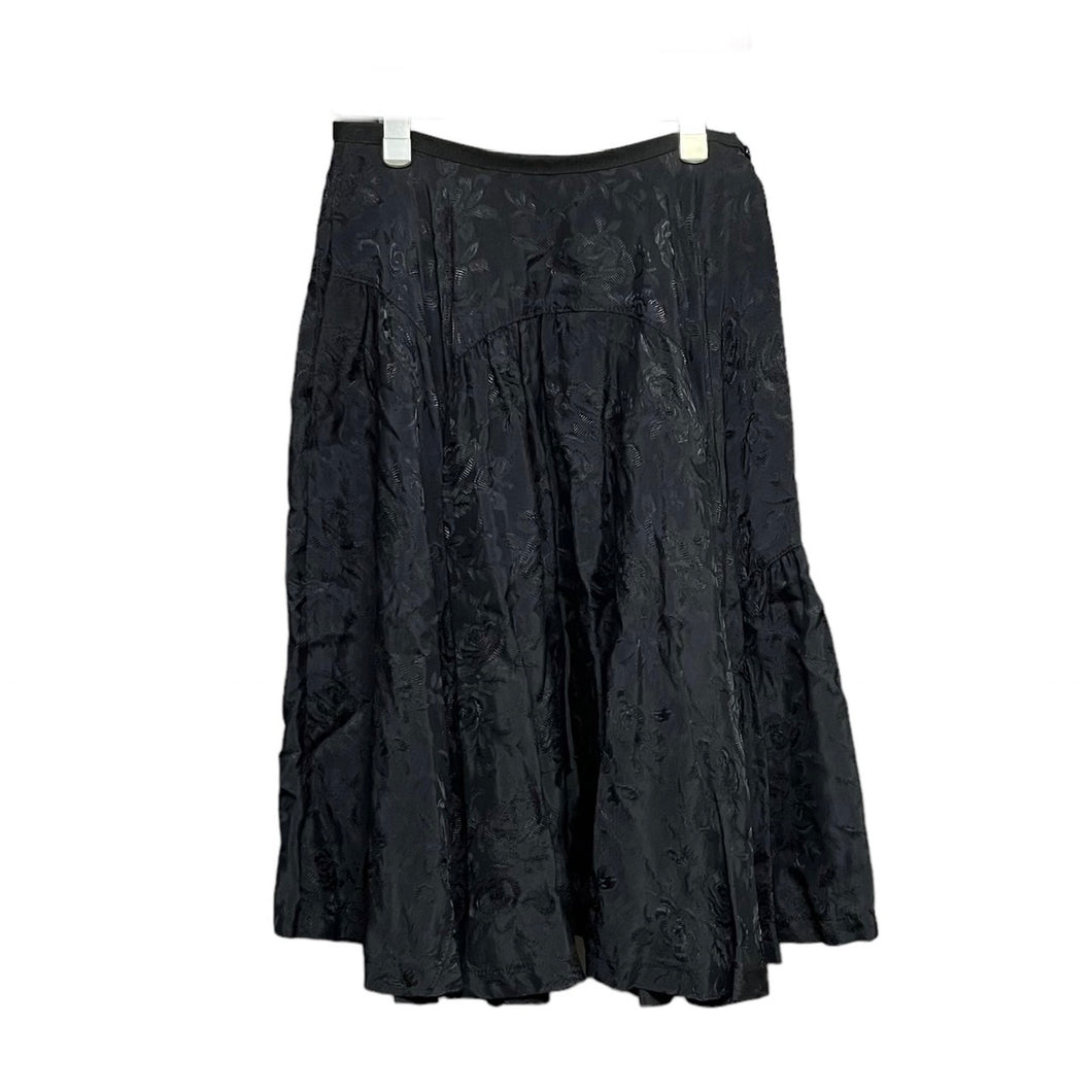 tricot COMME des GARCONS Tricom De Galson 10AW 레이온 플로랄 플리츠 스커트 AD2010 1369 