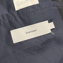 이미지를 갤러리 뷰어에 로드 , Graphpaper 그래프 종이 19SS Selvage Wool Jacket 세르비지 울 재킷 GM191-20004B 
