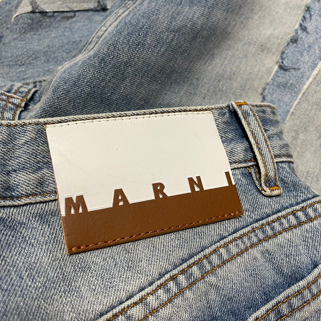 MARNI マルニ 21AW パネルストレートデニムパンツ PUJU0046A5 1335