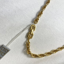 画像をギャラリービューアに読み込む, GIVENCHY Vintage Gold Rope Chain Necklace
